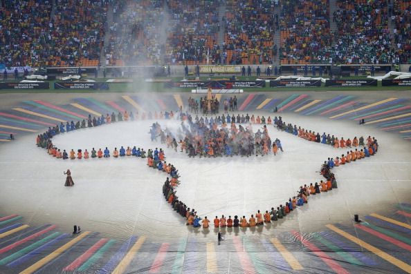 JOHANNESBURG, SOUTH AFRICA - FEBRUARY 10:  A general view during the closing ceremony prior to the 2013 Africa Cup of Nations Final between Nigeria and Burkina Faso at the National Stadium in Soweto, on Februay 10, 2013 in Johannesburg, South Africa. 