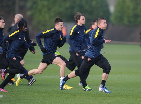 Arsenal Training Session &amp; Press Conference