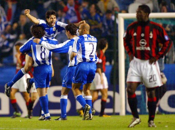 Deportivo Coruna&#039;s players Sergio Gonzal