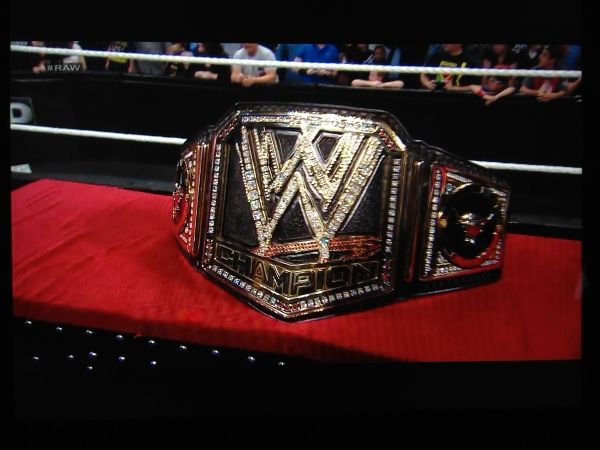 The new WWE title belt