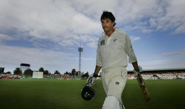 New Zealand&#039;s Stephen Fleming leaves the