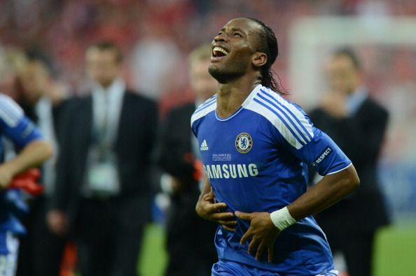Chelsea&#039;s Ivorian forward Didier Drogba