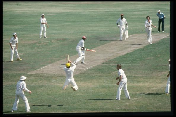 Greg Chappel of Australia makes a brilliant catch