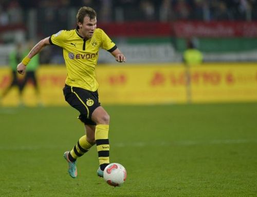 Dortmund's midfielder Kevin Grosskreutz on November 10, 2012 in Augsburg, Germany