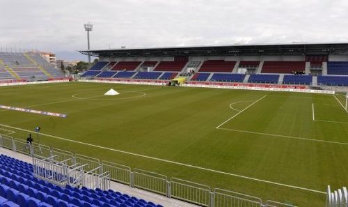 Cagliari's Is Arenas stadium prior to their Serie A match against AC Milan on February 10, 2013