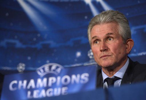 Bayern Munich&#039;s head coach Jupp Heynckes gives a press conference in London, on February 18, 2013