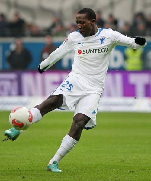 Hoffenheim's Luis Advincula is pictured during their Bundesliga match against Eintracht Frankfurt on January 26, 2013