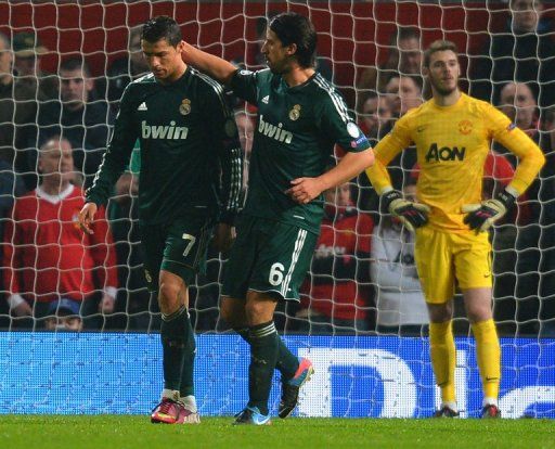 Real Madrid beat Manchester United 2-1 at Old Trafford on March 5, 2013 to reach the next round of the Champions League