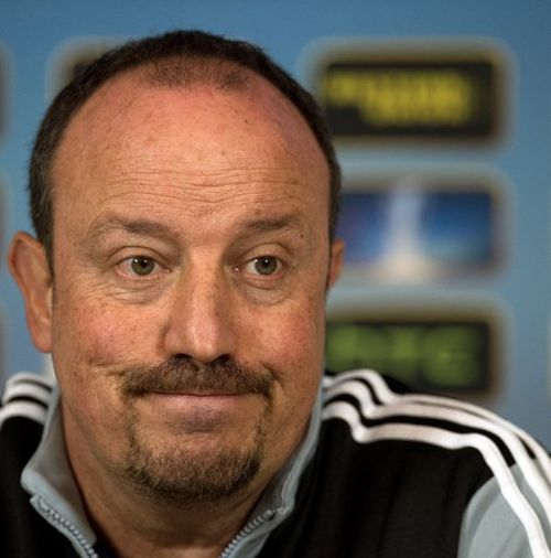 Chelsea's interim manager Rafael Benitez gives a press conference on March 13, 2013