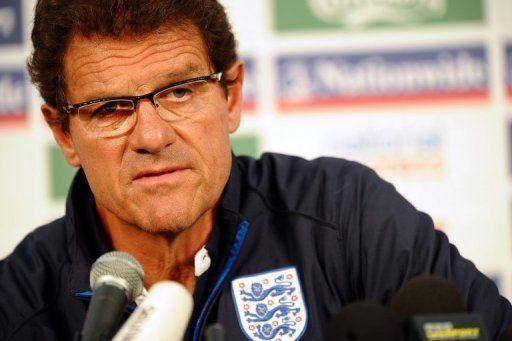 Former England coach Fabio Capello in Rustenburg, South Africa on June 28, 2010