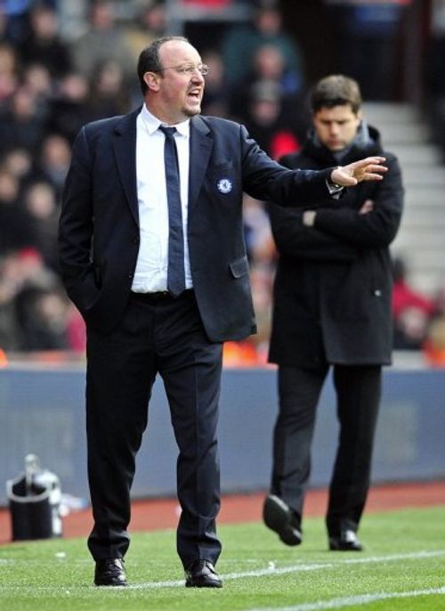 Chelsea's interim manager Rafael Benitez during the match at Southampton on March 30, 2013