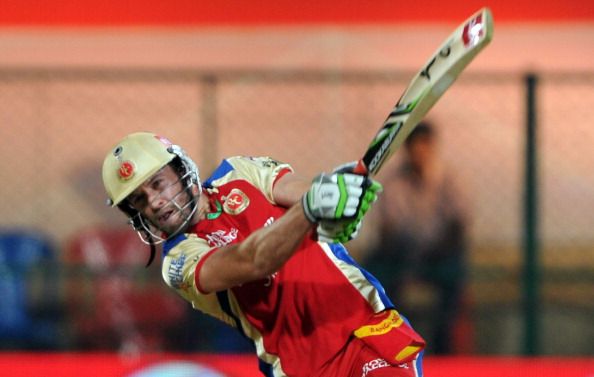 AB de Villiers playing for Royal Challengers Bangalore