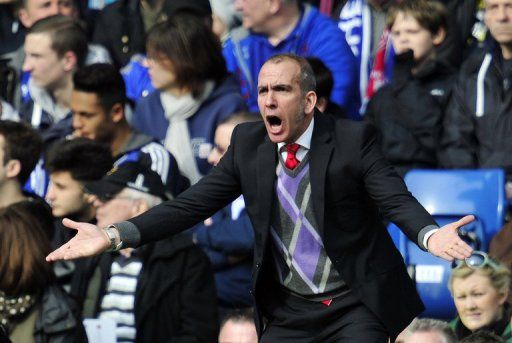 Sunderland manager Paolo Di Canio during the match against Chelsea on April 7, 2013