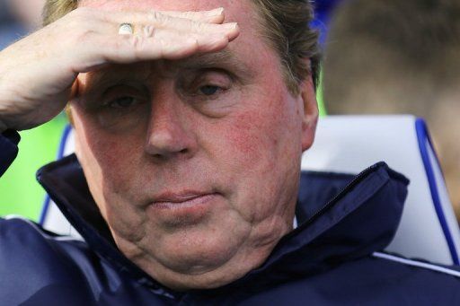 QPR manager Harry Redknapp during the game against Wigan on April 7, 2013