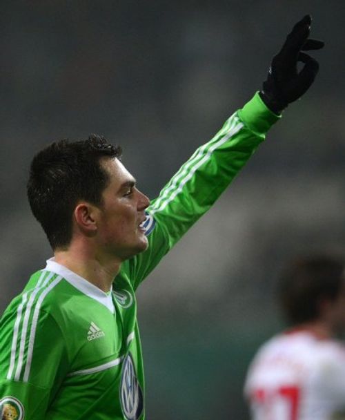 Wolfsburg's Marcel Schaefer, pictured in Wolfburg, on December 19, 2012