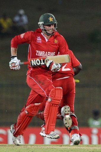 Zimbabwe cricketer Craig Ervine is pictured at the ICC Twenty20 Cricket World Cup in Hambantota on September 20, 2012