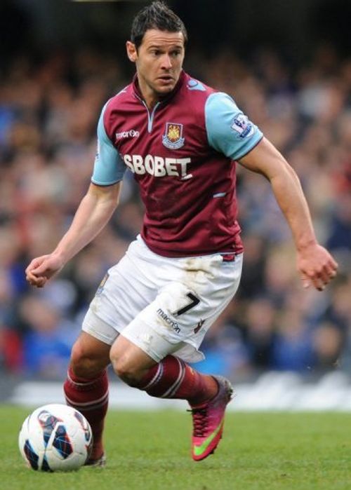 West Ham United midfielder Matthew Jarvis is pictured during a Premier League match at Stamford Bridge on March 17, 2013