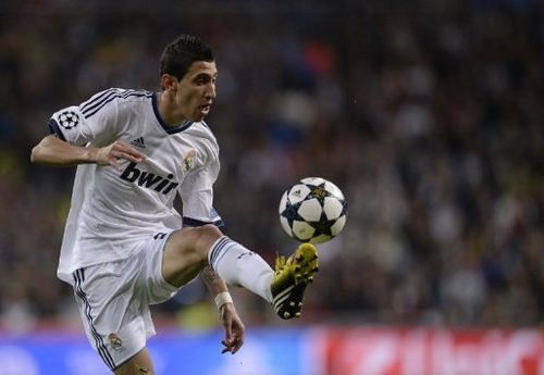 Angel Di Maria pictured during Real Madrid's Champions League quarter-final first leg against Galatasaray, April 3, 2013