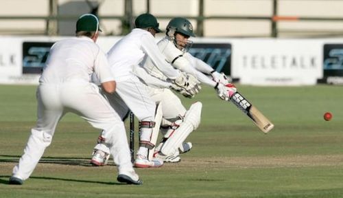 Bangladesh batsman and captain Mushfiqur Rahim in action on April 25, 2013