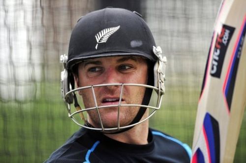 New Zealand captain Brendon McCullum seen at Lord's Cricket Ground in London on May 15, 2013