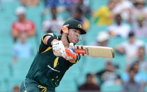 David Warner is pictured during the Commonwealth Bank ODI series against Sri Lanka in Sydney on January 20, 2013