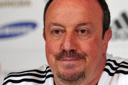 Rafael Benitez speaks during a press conference at Chelsea's training ground in south London, on May 17, 2013