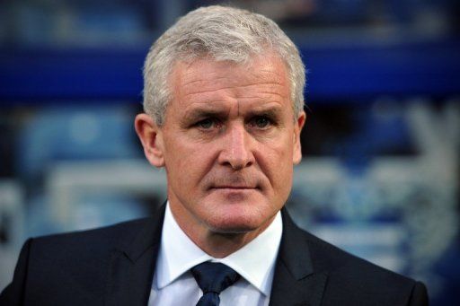 Then QPR manager Mark Hughes pictured at their Loftus Road ground in London on November 17, 2012