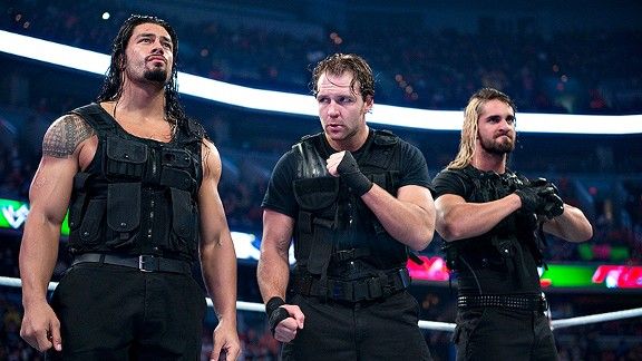 Dean Ambrose with the other 2 members of The Shield
