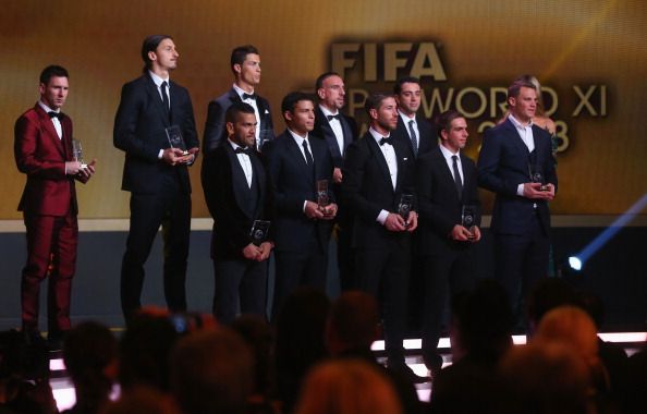 The FIFA/FIFPro World XI for 2013