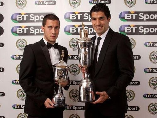 PFA Luis Suarez Eden Hazard