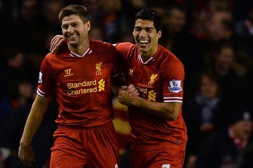 Steven Gerrard has heaped praise on Liverpool team-mate Luis Suarez