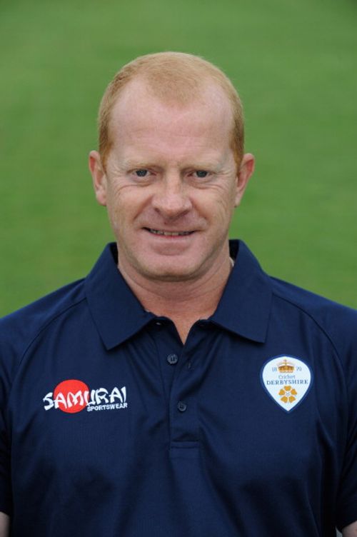 DERBY, ENGLAND - APRIL 04: Graeme Welch, Elite Performance Director of Derbyshire CCC poses for a portrait during the Derbyshire CCC photocall at The County Ground on April 4, 2014 in Derby, England.  (Photo by Tony Marshall/Getty Images)