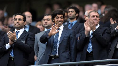 Manchester city owner Sheikh Mansour bin Zayed Al Nahyan