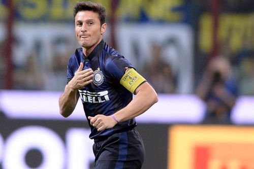 Javier Zanetti was given a special armband for his final appearance at the San Siro