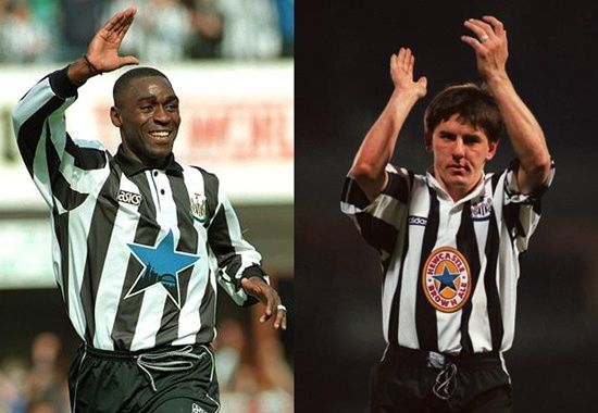 Andy Cole and Peter Beardsley 