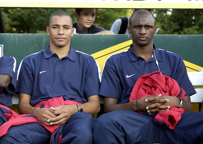 Patrick Vieira and Gilberto