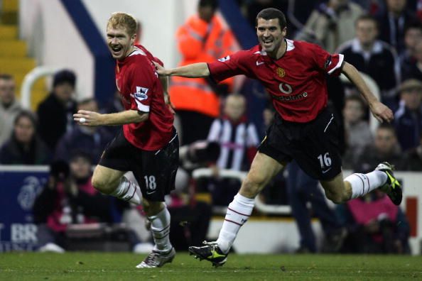 Paul Scholes and Roy Keane