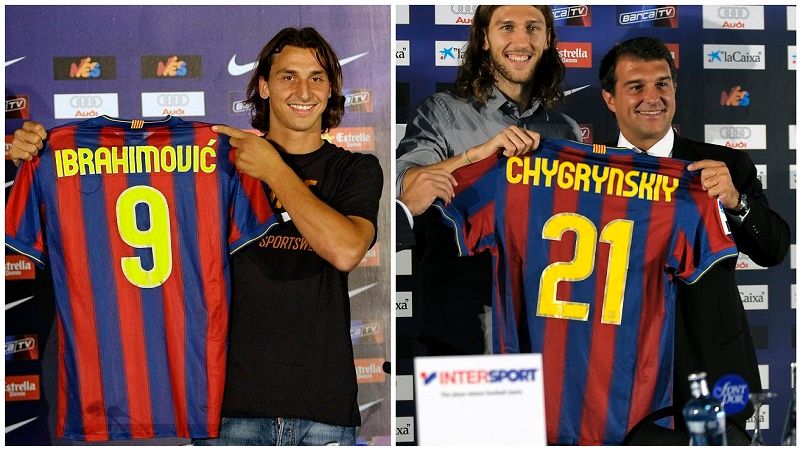 Zlatan Ibrahimovic and Dmytro Chygrynskiy