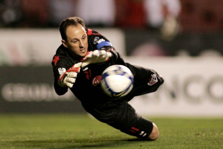 Rogerio Ceni made 1217 appearances for Sao Paolo and Brazil