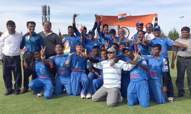 The Indian national Blind cricket team