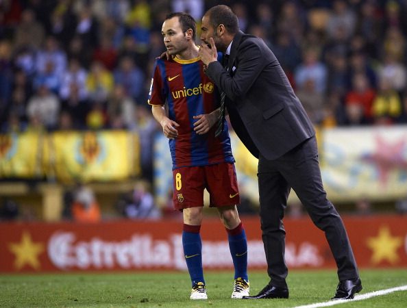 Pep Guardiola deployed Andres Iniesta as an extra forward