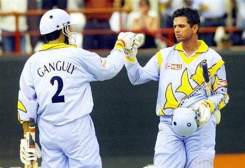 Sourav Ganguly and Rahul Dravid set Taunton alight in the 1999 World Cup