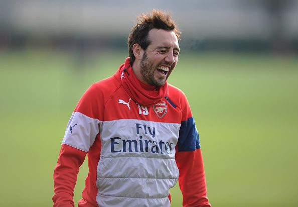 Santi Cazorla laugh