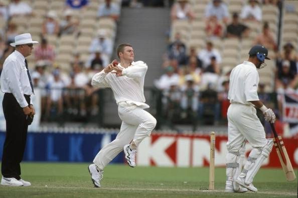 Stuart MacGill playing for Australia in 1998