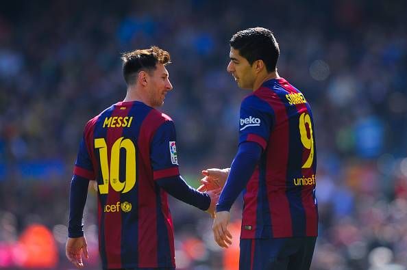 Lionel Messi Luis Suarez Barcelona