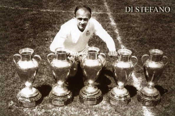 Alfredo Di Stefano won five consecutive European Cups from 1955/56 to 1959/60 