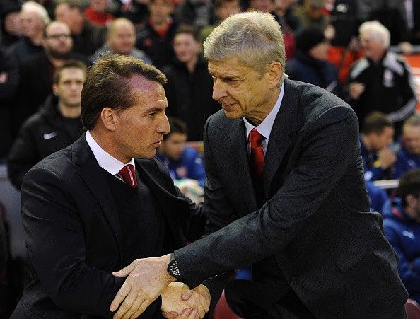 Arsenal Liverpool Arsene Wenger Brendan Rodgers