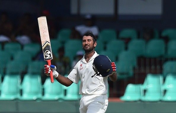 Cheteshwar Pujara India century.