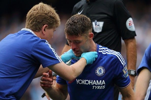 Gary Cahill Nose Injury Chelsea