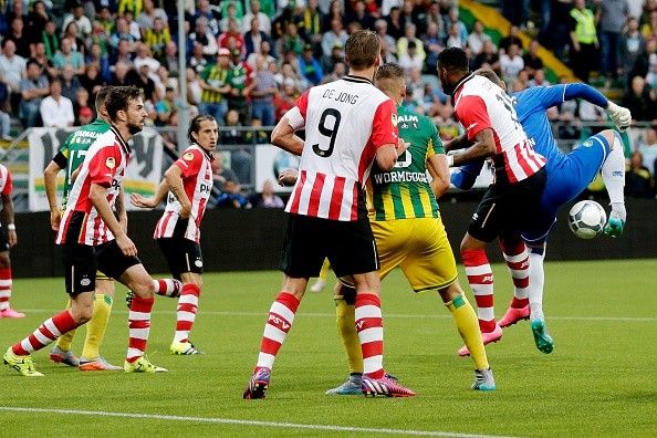 Goalkeeper Martin Hansen goal PSV ADO Den Haag